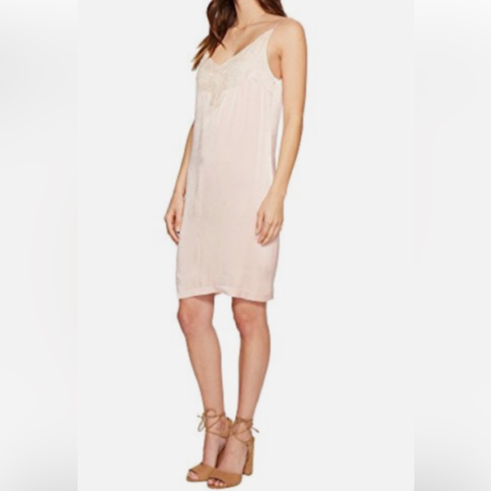 NWT 🌸1. State On Point Slip Dress with lace & spaghetti straps in Rosy Flush